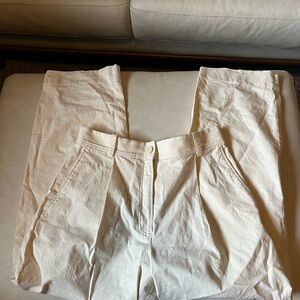 Cos White Cropped Pants - 4